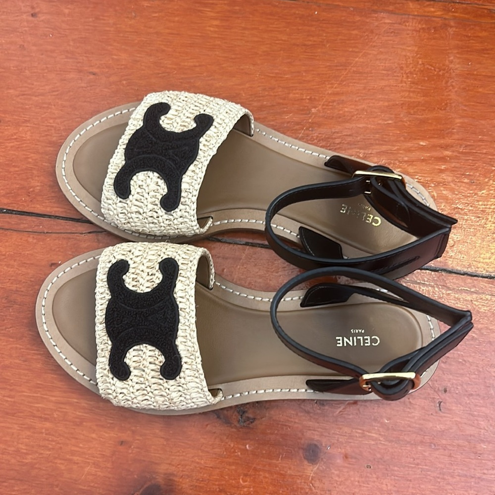 Celine Lympia flat strap sandal - Picture 6 of 7